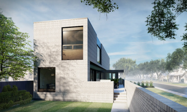 Villa minimalis dengan tata letak ruang yang terbuka